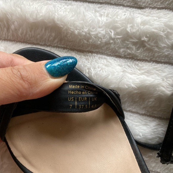 Aldo Black Strappy Heels - Picture 7 of 10